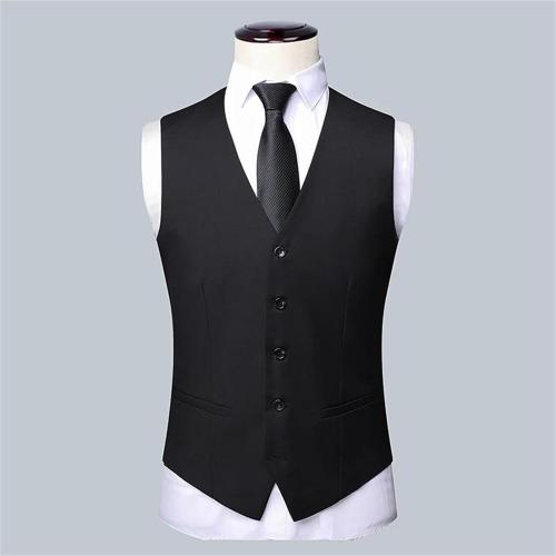 Size XL.  ..Men's Versatile Three-Piece Suit Set Jacket Vest Trousers Large Size Solid Shawl Lapel Blazer High Elasticity Outfit
