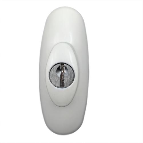 Keyed Lock Assembly, Fit Andersen Tribeca Style Exterior Keyed Lock with Keys, Suitable for Patio Doors, Quality Upgrade, RH - Metallic White