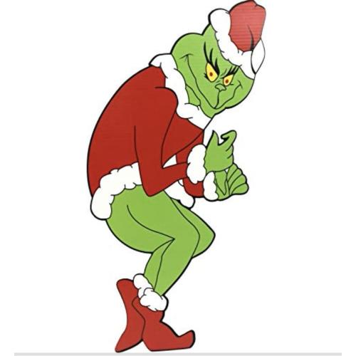 Silly Mischivieous Christmas Character Stealing Lights (Double Sided)