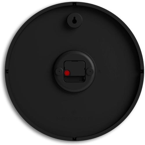 NEWGATE® Number Three Echo Wall Clock | Modern Round Clock | 37cm | Red | Easy to Read Numbers | Ideal for Kitchen, Living Room or Office