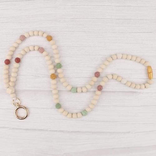 Teacher Lanyard, Wood Lanyard, Bead Lanyard, Wood Beads, Boho Teacher, Badge Holder, Beaded Lanyards Teacher, Teacher Gift Idea