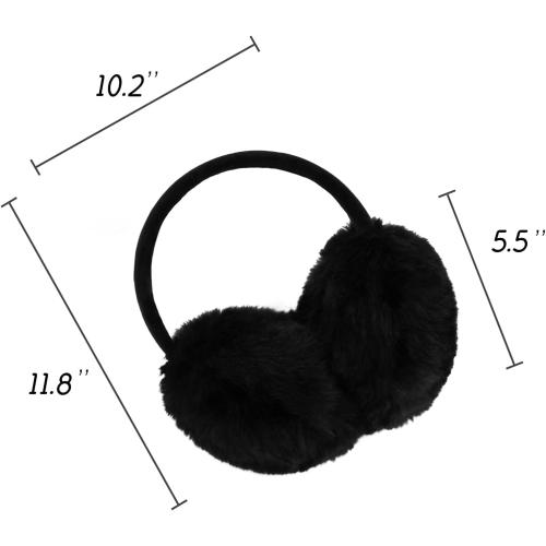 POXIMI Women Winter Earmuffs Girl Ski Adjustable Ear Covers for Cute Bow Ear Warmer Outdoor Earmuff Fleece Lining