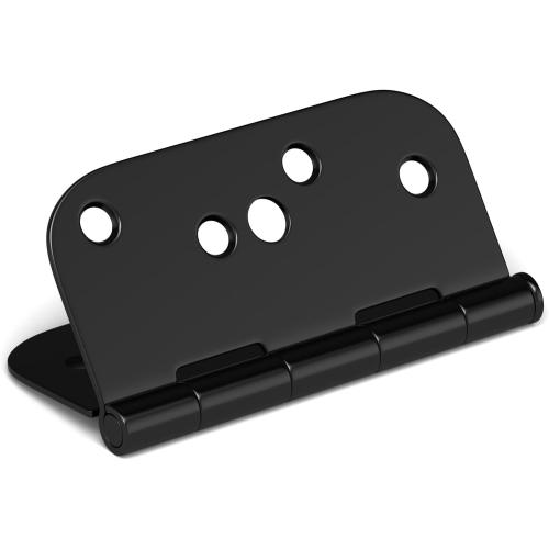 goldenwarm Black Door Hinges 4inch 3 Pack Security Door Hinges, Interior/Exterior Matte Black 4 Hinges with 5/8 Radius Corner for Doors Reversible Full Mortise Combination