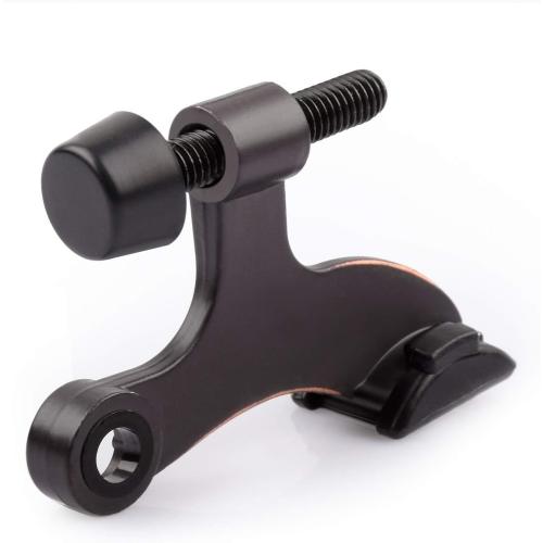 HOMOTEK 8 Pack Hinge Pin Oil Rubbed Bronze Door Stopper,Adjustable Deluxe Heavy Duty Door Stopper 2-1/2x1-3/4”,with Black Rubber Bumper Tips