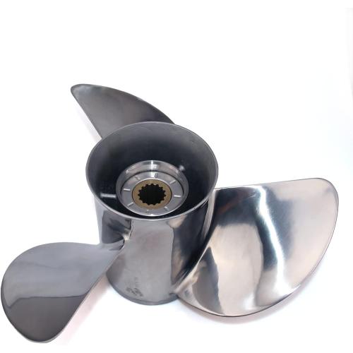 CAPTAIN Stainless Steel Outboard Propeller fit Mercury, 13 Diameter x 19 Pitch, 15 Spline Tooth Boat Motor Prop, RH Propellers for 40 50 70 Force 75 80 90 100 115 125 140 H