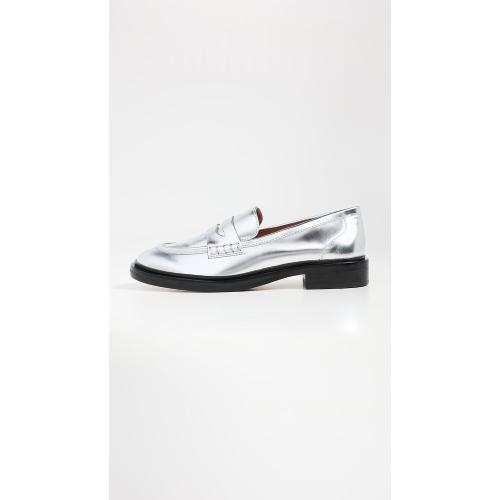 Size 8 Madewell Women's The Vernon Loafer in Specchio Leather