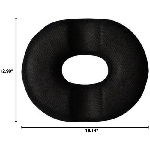 Best to Buy Memory Foam Donut Ring Comfort Foam Medical Seat Cushion for Hemorrhoid, Sciatic Nerve, Pregnancy Tailbone Pain (Black)