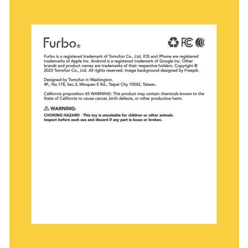 Furbo 360° Cat Camera: Pet Security Cam w/Meowing Alerts, Rotating View, Treat Toss w/Phone App, Smart Home Indoor Kitty Monitoring, 2-Way Speaker (Standard Features - No Subscription Required)