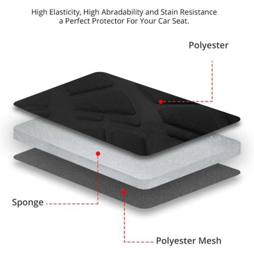 AUTOYOUTH Black Seat Covers 3D Tyre Embossed Breathable Bucket Covers, Airbag Compatible, Quick Setup Universal Fit for Sedan, SUV, Truck, Van