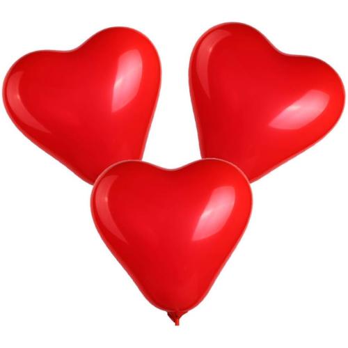 BinaryABC Red Heart Shaped Latex Balloons,Mother Day Valentine's Day Engagement Wedding Party Decorations,10Inch,50Pcs(Red)