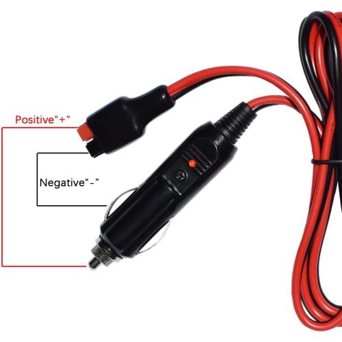 15A Car Cigarette Lighter Plug 3.3ft/1m Extension Cable14AWG Battery Charger Adapter 45A Connector Compatible with Anderson Powerpole