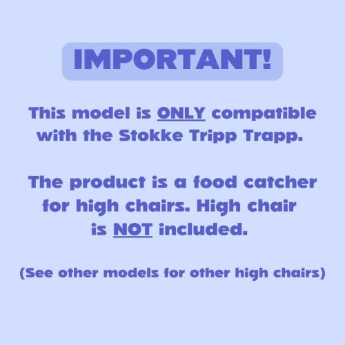 CATCHY -Food Catcher-Compatible with Stokke Tripp Trapp High Chair  11 Other High Chairs-Highchair Sold Separately-Baby & Toddler Food & Mess Catcher-Premium Linen Inspired -Under High Chair Accessory