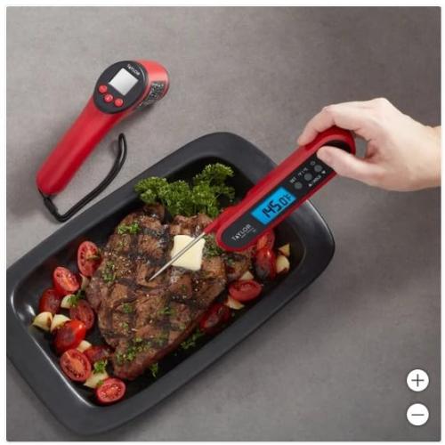 Digital Thermometer Bundle, Laser Infrared Surface & Instant Read, IPX7 Waterproof, Wide Temperature Range -58°F to 716°F‼️light dirt‼️