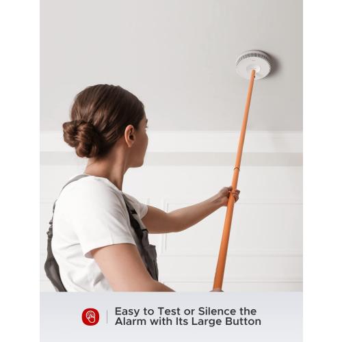 X-Sense Hardwired Combination Smoke and Carbon Monoxide Detector, Hardwired Interconnected Smoke and CO Detector Alarm with Replaceable Battery Backup, XP04, 1-Pack