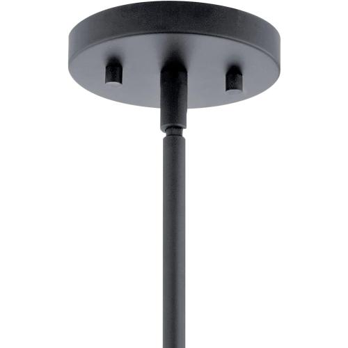 Kichler 43996BK Crosby Pendant, 1-Light 100 Watts, Black