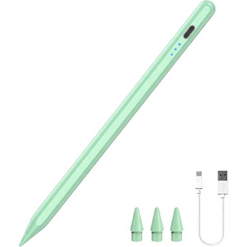 JDB A16 Stylus Pen for iPad, 3X Fast Charge,Tilt Sensitivity & Palm Rejection Active Pencil Compatible with 2018-2025 Apple iPad Pro 11/12.9 /M4, iPad Air 3/4/5/M2/M3,iPad mini 5/6