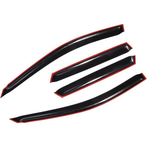OCPTY 4Pcs Tape on Window Visor fit for 2003-2007 For Nissan Murano Side Window Deflector Rain Shade Visors