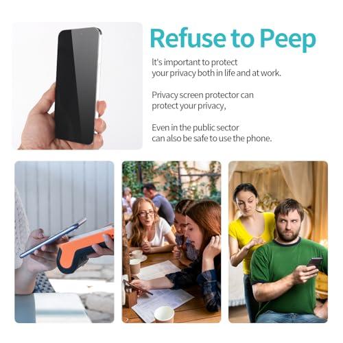 PEHAEL for iPhone 16 Plus Privacy Screen Protector Camera Lens Protector