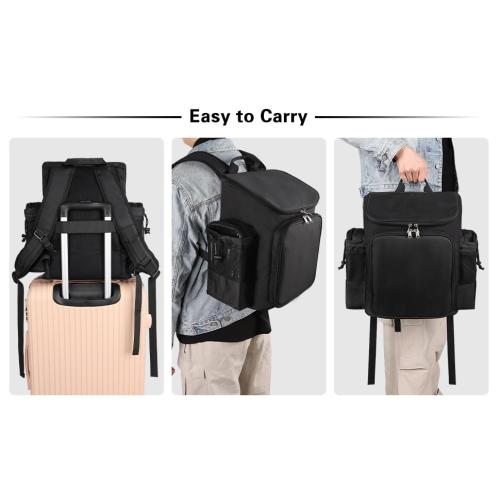 Hairstylist Traveling Bag, Large Capacity Barber Travel Backpack, Hairdresser Bag with Adjustable Dividers, Hair Tools Travel Case, Professional Cosmetology Bags for Supplies, Hair Stylist Must Haves