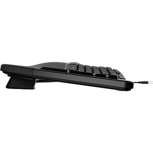 Incase Wired Ergonomic Keyboard – Designed by Microsoft – Refined Ergonomic Design, Built-in Shortcuts Keys, Layered Palm Rest for Wrist Support, Integrated Number Pad – French Canadian Layout