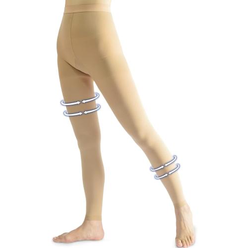 Size XXL beister Medical Compression Pantyhose for Women & Men, 20-30mmHg Graduated Support Tights, Opaque Footless Waist High Compression Stockings & Leggings for Varicose Veins, Edema, Flight, DVT