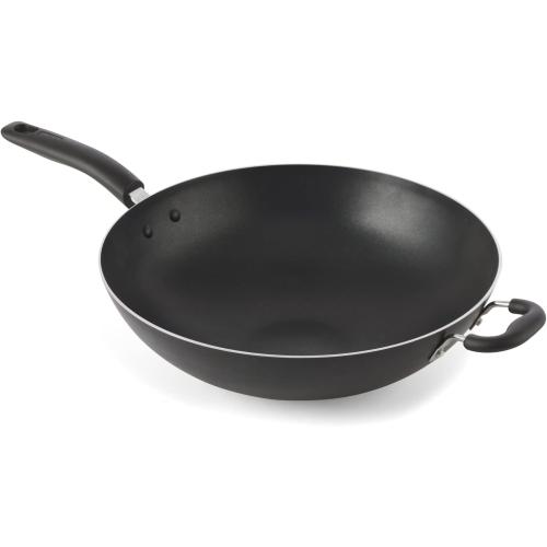 Specialty Nonstick Woks & Stir-Fry Pan Oven Broiler Safe 350F Cookware, Pots and Pans, Dishwasher Safe Black