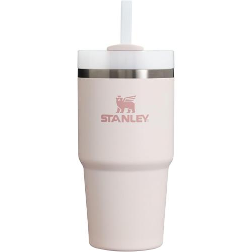 Stanley Quencher H2.0 Tumbler with Straw 20 oz | Flowstate 3-Position Lid | Cup Holder Compatible for Travel | Insulated Stainless Steel Cup | BPA-Free | Rose Quartz 2.0