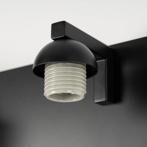 mirrea 2-Light Black Bathroom Vanity Light with White Glass Shades | Over Mirror,Wall Sconce,ETL listed,Bathroom Lighting Fixtures,Elegant Design,Milk White Glass Shade,Easy Installation