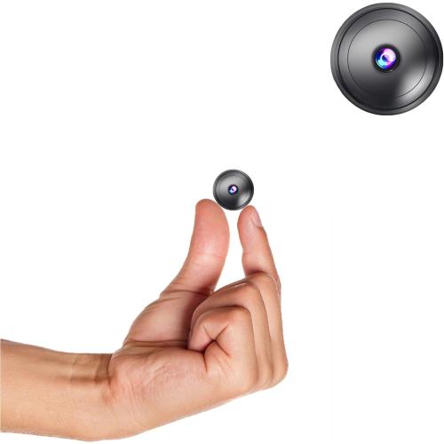 Only 0.9 inch! Hidden Camera with Audio/Video. Mini Small Camera. Spy Hidden Cameras for Home Indoor Use Spy Cam with Night Vision and Motion Detection Baby Monitor Small Mini Wireless Outdoor