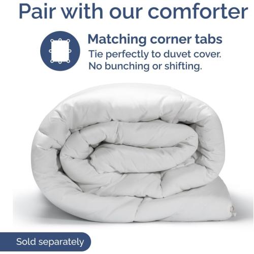 Duvet Cover Queen Size Set - Extra Soft Queen Size Duvet Cover 90 x 90 with 2 Pillow Shams - Hotel Luxury Easy Care and Fade Free w/Zipper Closures & Ties - Comfy Breathable Bedding Set (Steel Blue)