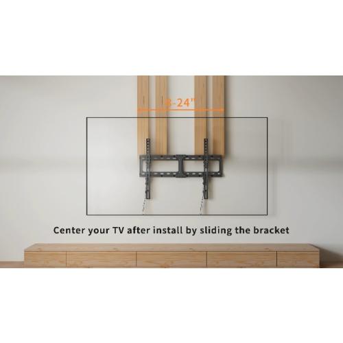 IWORKBORAD 55 65 75 85 inch Tilting TV Wall Mount for 32-90 '' TVs, Low Profile TV Mount Bracket, Safe Lock & Quick Release, Max VESA 600x400mm, 24 inch Studs,132 lbs, Fit Most 55  75  85  86 TVs