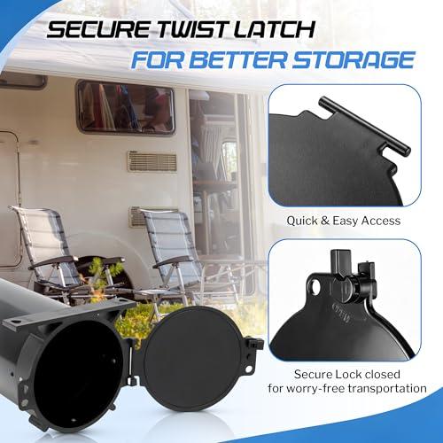 Dreyoo 2 Pack RV Sewer Hose Replacement Hatch Door Cover, RV Hatch Door