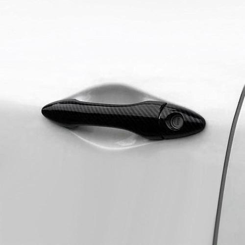 Exterior Door Handle Cover for Hyundai Elantra Sedan Avante 2011-2014 Carbon Fiber Exterior Door Handle Cover Trim Car Exterior Accessories