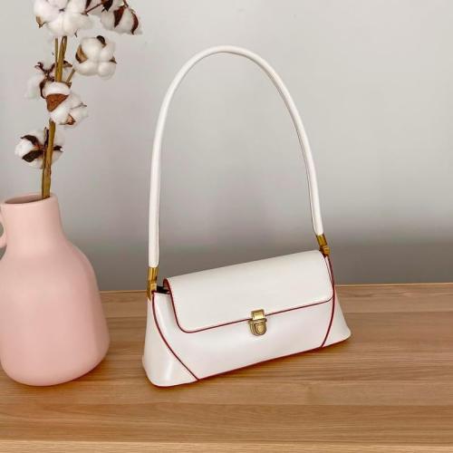 Women Shoulder Bags Vintage Handbag Retro Classic Small Purse 90s Buckle Closure