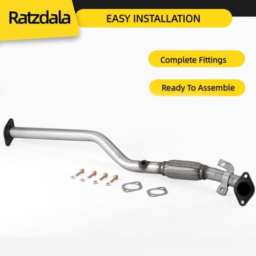 HE01F Flex Exhaust Pipe Direct Fit for 2000-2006 Hyundai Elantra 2.0L | Flex Exhaust Pipe, New Stainless Steel Replacement, California Emissions Compliant, Easy Install Matches OE#28610-2D390