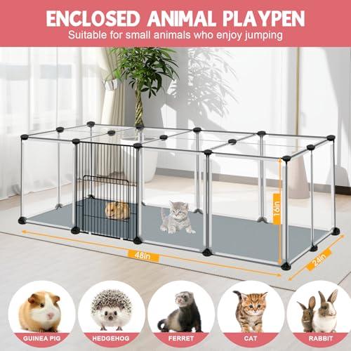 VISCOO 20 Panels Small Animals Playpen, 48x24x16 Pet Playpen
