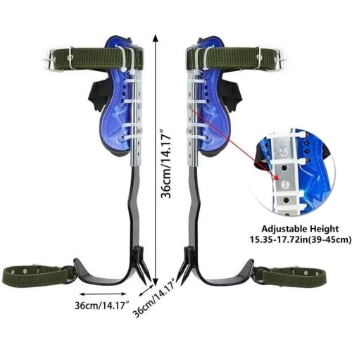 Tree Climbing Spike, Tree Climbing Spike Set 2 Gears Non-Slip Tree Climbing Gear, Tree Climbing Tool Equipment with Gaff Guards for Climbers, Logging, Fruit Picking