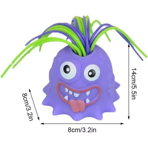 Screaming Hair Pulling Toy - Stress Relief & Funny Gag Gift for Teens Adults, Home Office Party Use, Pull Hair Scream Sound, Anxiety Relief Novelty Gifts for Friends (Green)