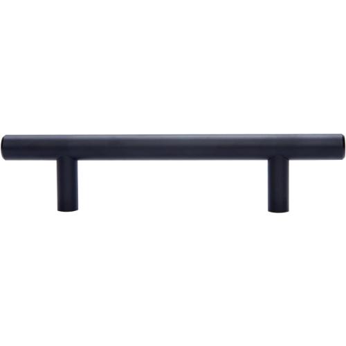 30 Pack....Amazon Basics Euro Bar Cabinet Handle (1/2-inch Diameter), 5.38 in Length (3 in Hole Center), Flat Black, Pac, AB1500-FB-10