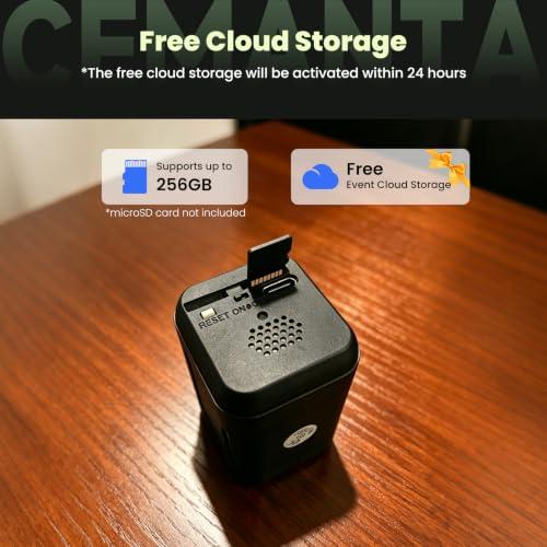 4MP Mini Hidden Camera with Long Battery Life,Nanny Cam for Home