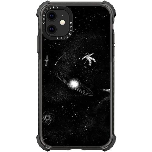 Size iPhone 11 Color Black CASETiFY Ultra Impact Case for iPhone 11 - Gravity 3.0 - Clear Black