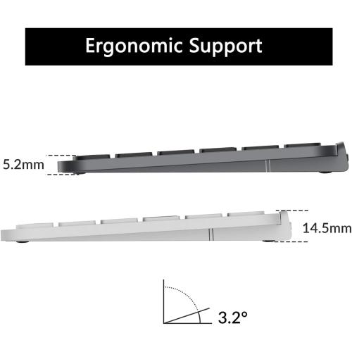 Keychron B6 Pro Full-Size Ultra-Slim Wireless ZMK Custom Keyboard, Triple-Mode 2.4 G/Bluetooth 5.2/Wired Programmable, Lightweight Quiet Key with Numeric Keypad for Mac/Windows, Ivory White
