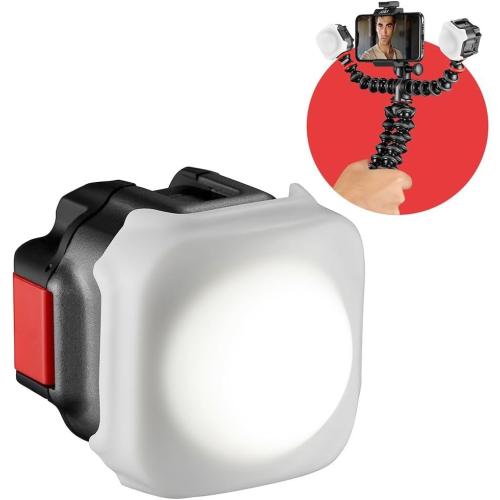 Joby Beamo LED Light for Smartphone and Mirrorless Camera - Compact, Wireless Charging, Bluetooth, Waterproof, for Vlogging, Photo and Video Content Creation