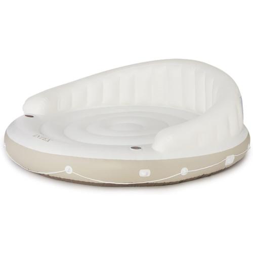 INTEX 58292EP Canopy Island Inflatable Pool Float: Comfortable Lounge Surface – Built-in Cup Holders – Detachable Sunshade – 440lb Max Weight Capacity – 78.5 x 59