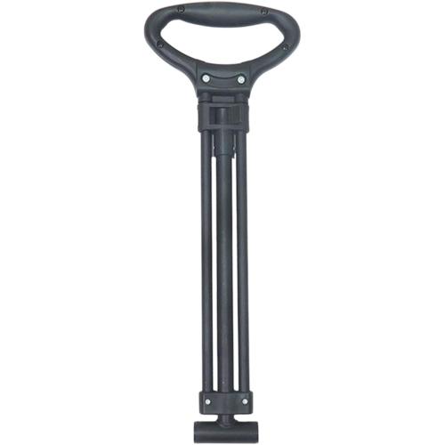 1-Piece Wagon Pull Handle, Adjustable Telescopic Trolley Handle, Carbon Steel for Camping & Outdoor Activities, Black