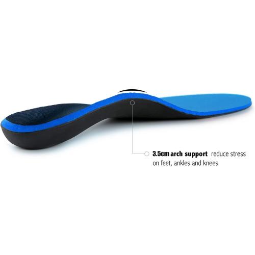 Plantar Fasciitis Insoles for Men Women - Orthotics Inserts, Shoe Insoles Arch Support Flat Feet Inserts Work Boot Insoles for Standing All Day (Mens 10-10 1/2 | Womens 12-12 1/2)