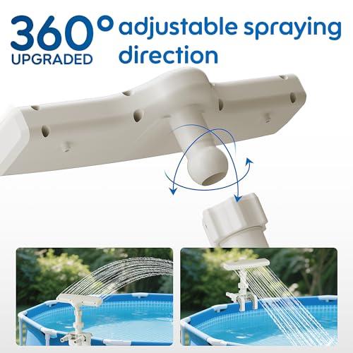 Upgraded Pool Fountain for Above Ground Pools, Pool Sprinkler