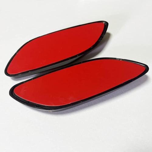 6pcs Curboom Car Fender Trim Decorative Intake Universal Auto Air Flow Bumper Side Vent Decal Scoop Hood Spolier Door Carbon Fiber ABS Chrome Silver Exterior Glossy Black Sticker for Most Cars