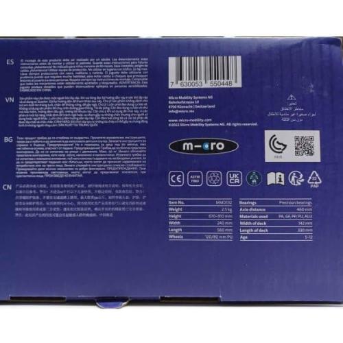 Micro Kickboard - Maxi Deluxe LED - Three Wheeled, Lean-to-Steer Swiss-Designed Micro Scooter for Kids with Motion-Activated Light-Up Wheels for Ages 5-12 …