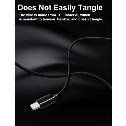 MAS CARNEY USB C Headphones Wired for iPhone 17 Pro Max 16 15, Samsung S26